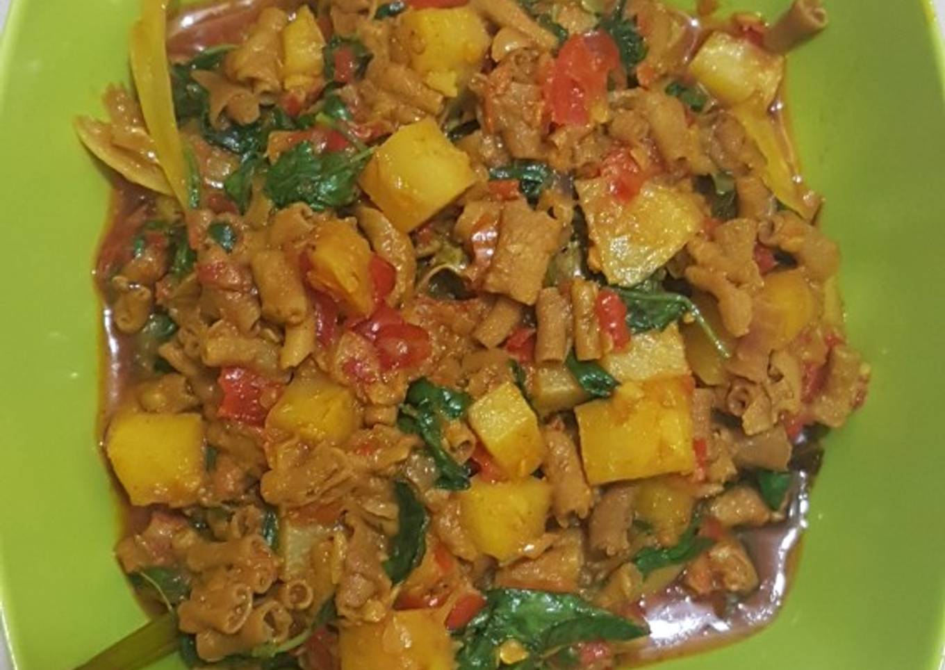 Resep Rica Rica Usus Ayam & Kentang, Sempurna
