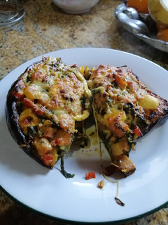 Una foto de Calabaza rellena