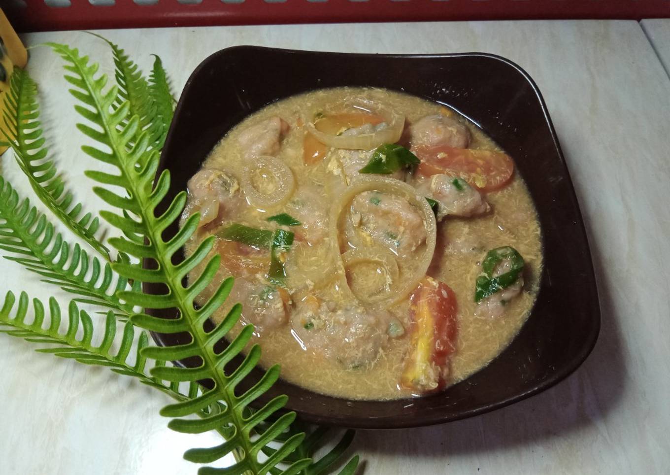 61. Bakso Udang Homemade Kuah Kental