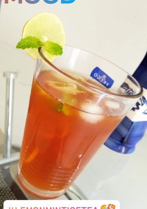 A picture of Lemon ice tea ☕.