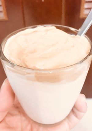 Hình của món Dalgona coffee.