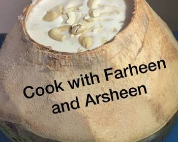 How To Making Recipe Tender coconut milk shake Delicious Nutritious