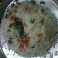 A picture of Mix vegetable fried rice.
