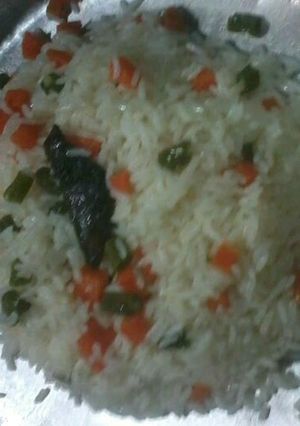 A picture of Mix vegetable fried rice.