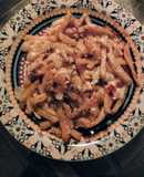 Gramajo con cheddar