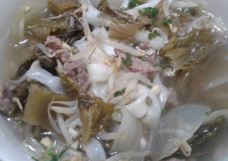 Resep Sop Kwe Tiau Sapi Ala Teo Chew, Enak Banget