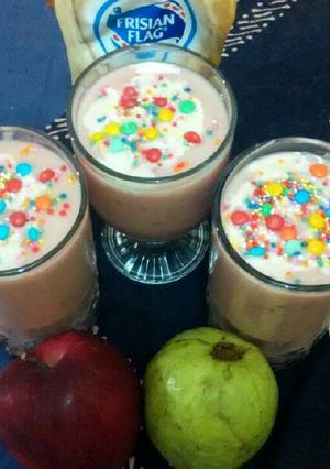 Foto resep Guava and apple smoothie