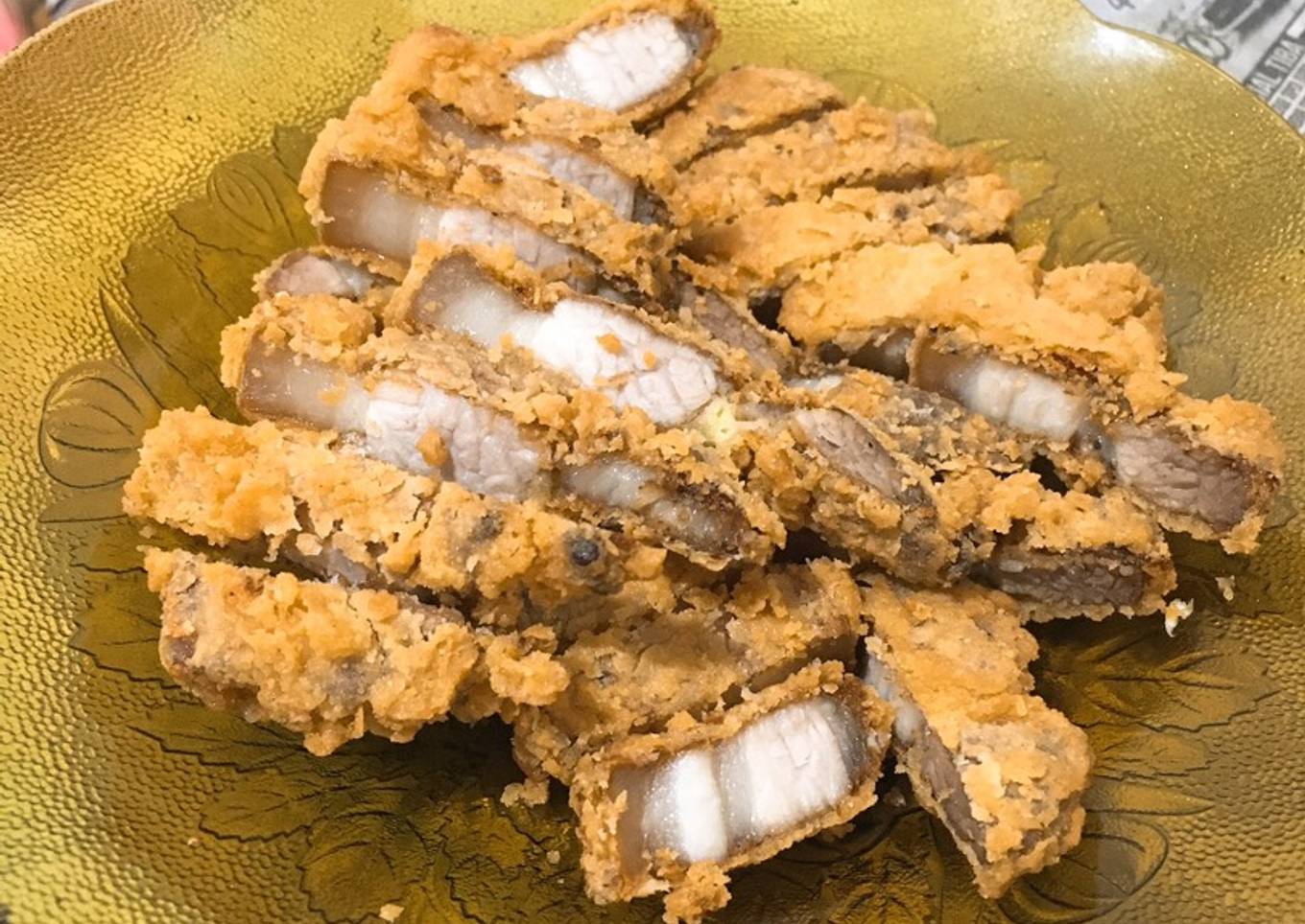 Samcan goreng crispy pork
