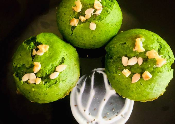 How to Make Delicious #HCC
#post_no_7
#Rainbow _Week_6
#Dish_Name_Banana_oats_Spinach_Muffin