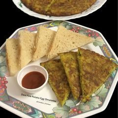 🌶️🥔 Desi Fire Potato Egg Omelette A picture of 🌶️🥔 Desi Fire Potato Egg Omelette.
