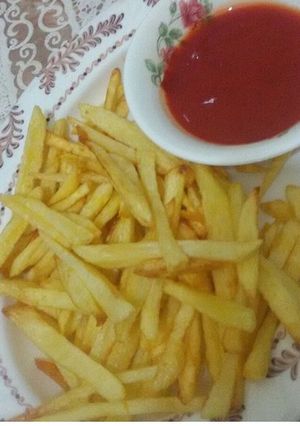 صورة لوصفة بطاطس مقطعه شرائح