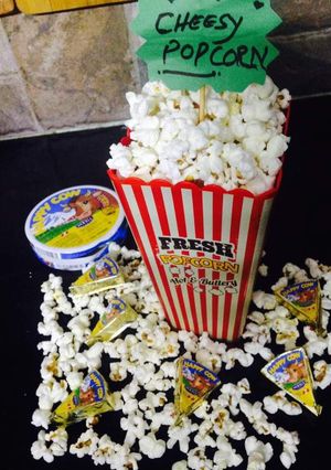 A picture of Cheesy popcorn.