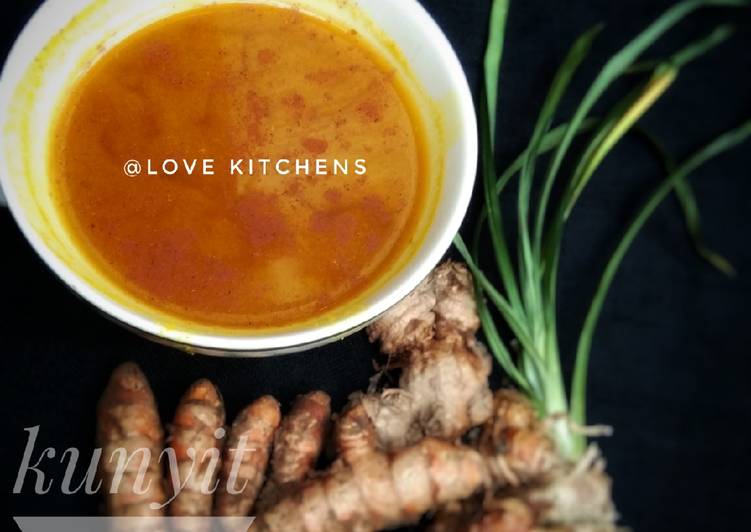 Cara Gampang Menyiapkan Kunyit asem sari pandan yang Enak