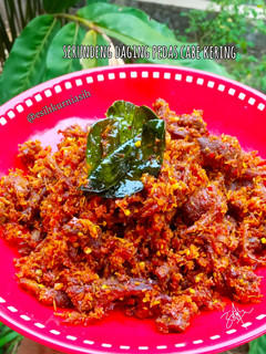 Foto resep Serundeng daging pedas cabe kering