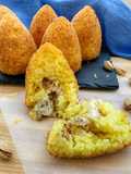 Arancini with Swordfish, Pistachio, and Bergamot Zest (Lactose-Free and Gluten-Free)