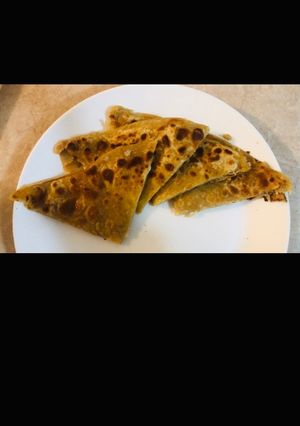 A picture of Cheez paratha.