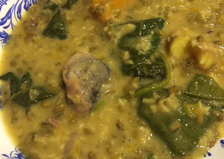 Tot's Monggo Dish with Saba Sardines in coconut cream