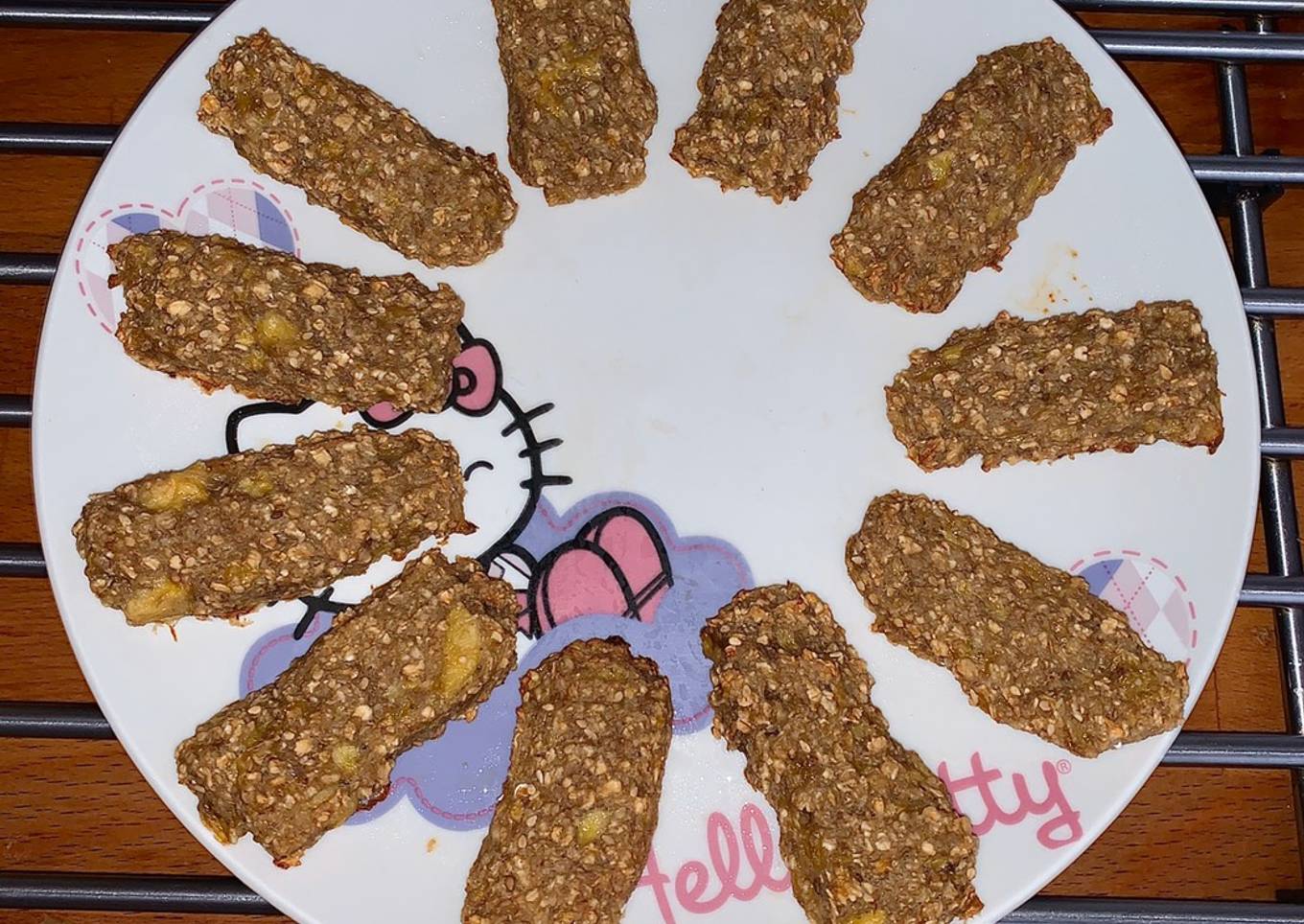 Barritas de avena y plátano