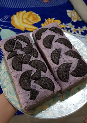 Foto resep Brownis kukus taro oreo