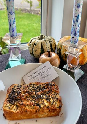 A picture of Simplest Single Serving Apple Almond Cake (GF & Dairy free).