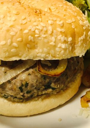 Una foto de Hamburguesas caseras