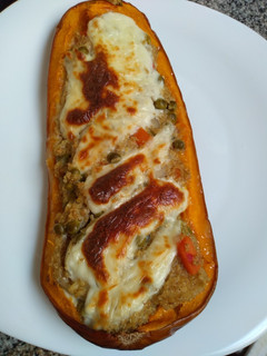 Una foto de Calabaza rellena con quinoa