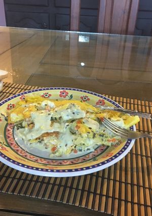 Una foto de Omelette vegetariano