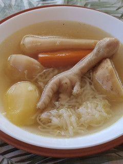 Csirkelábas tökbél leves sok zöldséggel #gluténmentes recept fotója