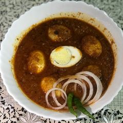 A picture of Egg Masala Curry.