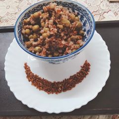 A picture of Weight loss recipe with Matta rice.