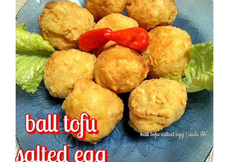 Ball tofu salted egg <tahu telur asin>