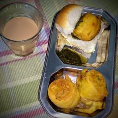 A picture of Batata wada Mumbai style.