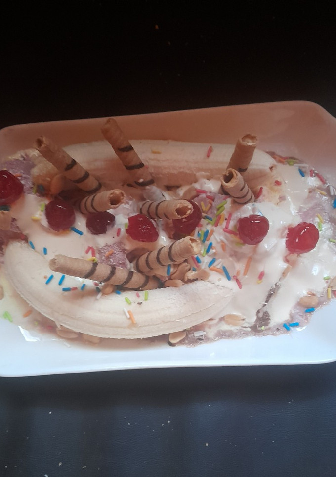 Una foto de Banana split