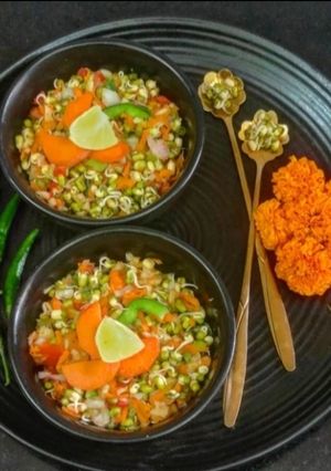 A picture of Moong Sprout Salad.