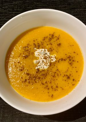 A picture of Moroccan Carrot Soup.