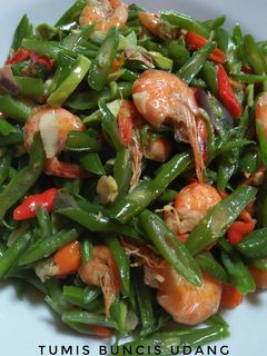 Foto resep Tumis buncis udang
