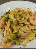 Tonnarelli Freschi con Zucchine e Gamberetti
