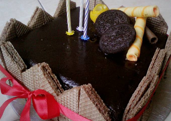 Kue Tart Coklat foto resep utama