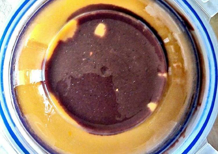 Cara Gampang Membuat MPASI 14 bulan (Puding Coklat mix Kabocha), Lezat