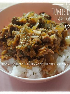Foto resep Tumis daging sapi cincang (mpasi)