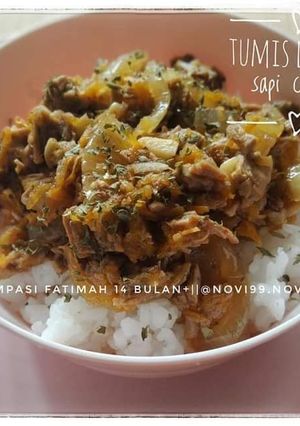Foto resep Tumis daging sapi cincang (mpasi)