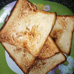 Pan toasted bread A picture of Pan toasted bread.