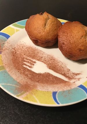 Φωτογραφία της συνταγής Muffins μπανάνα - σοκολάτα