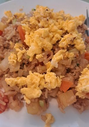 A picture of Potato Fried Rice.