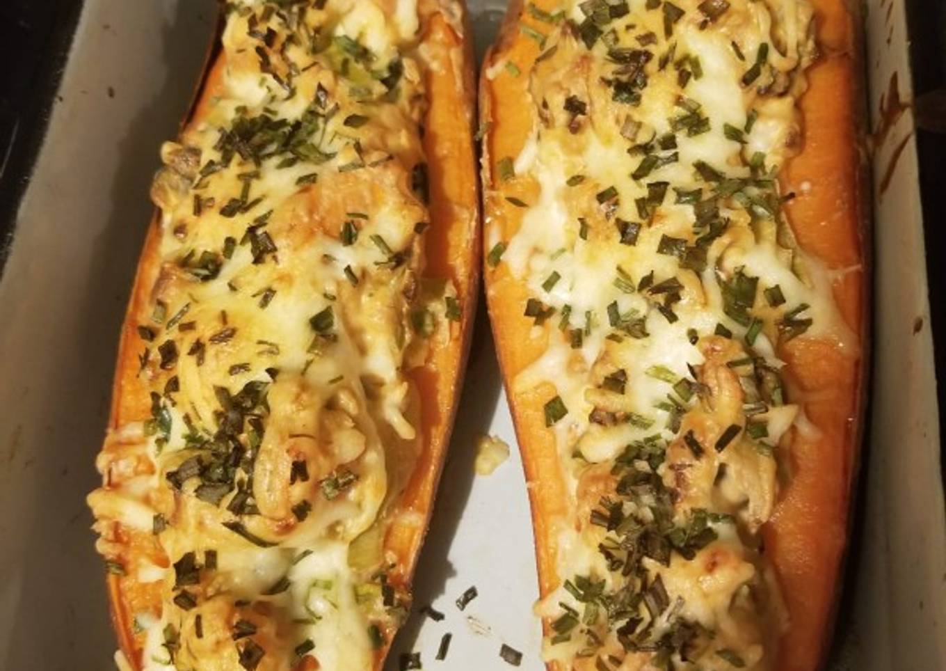 Stuffed sweet potatoes