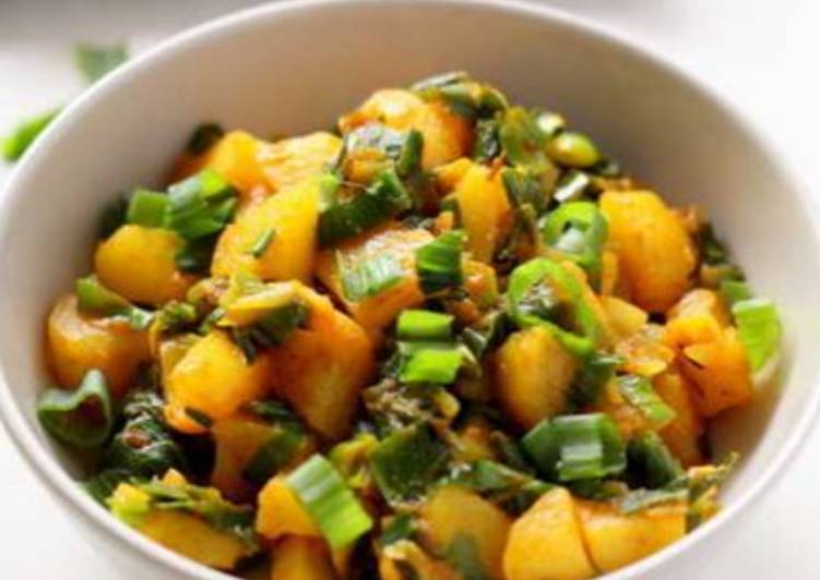 Recipe of Appetizing Spring(green) onion with potato