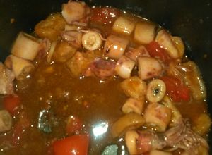 Foto resep Cumi asin/basah saus tomat merica bubuk (endeus)