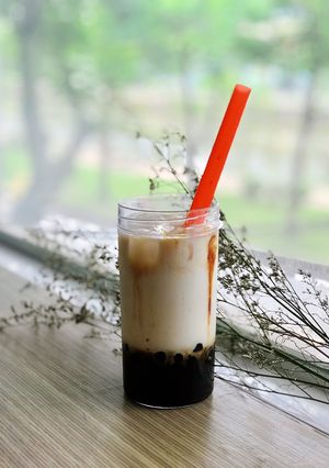 Hình của món Sữa Tươi Trân Châu Đường Đen.