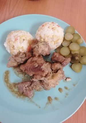 Hagymás tarjakockák sütőzacskóban recept fotója