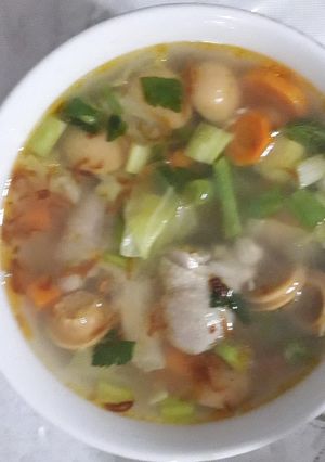 Foto resep Sup Ayam Sosis Sapi
